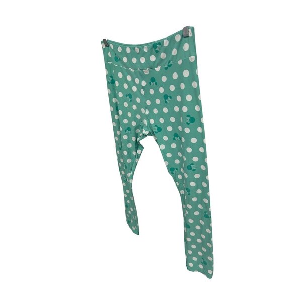 Lularoe Disney Leggings Polka Dot Minnie Mouse Print Tall Curvy - Picture 3 of 10